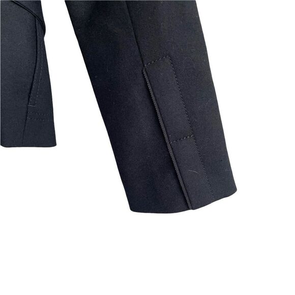 BANANA REPUBLIC Wool Stretch Military Style Blazer Black 0 - Picture 6 of 7